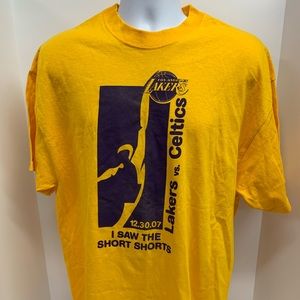 Lakers vs Celtics 07 I Saw the Short Shorts Shirt